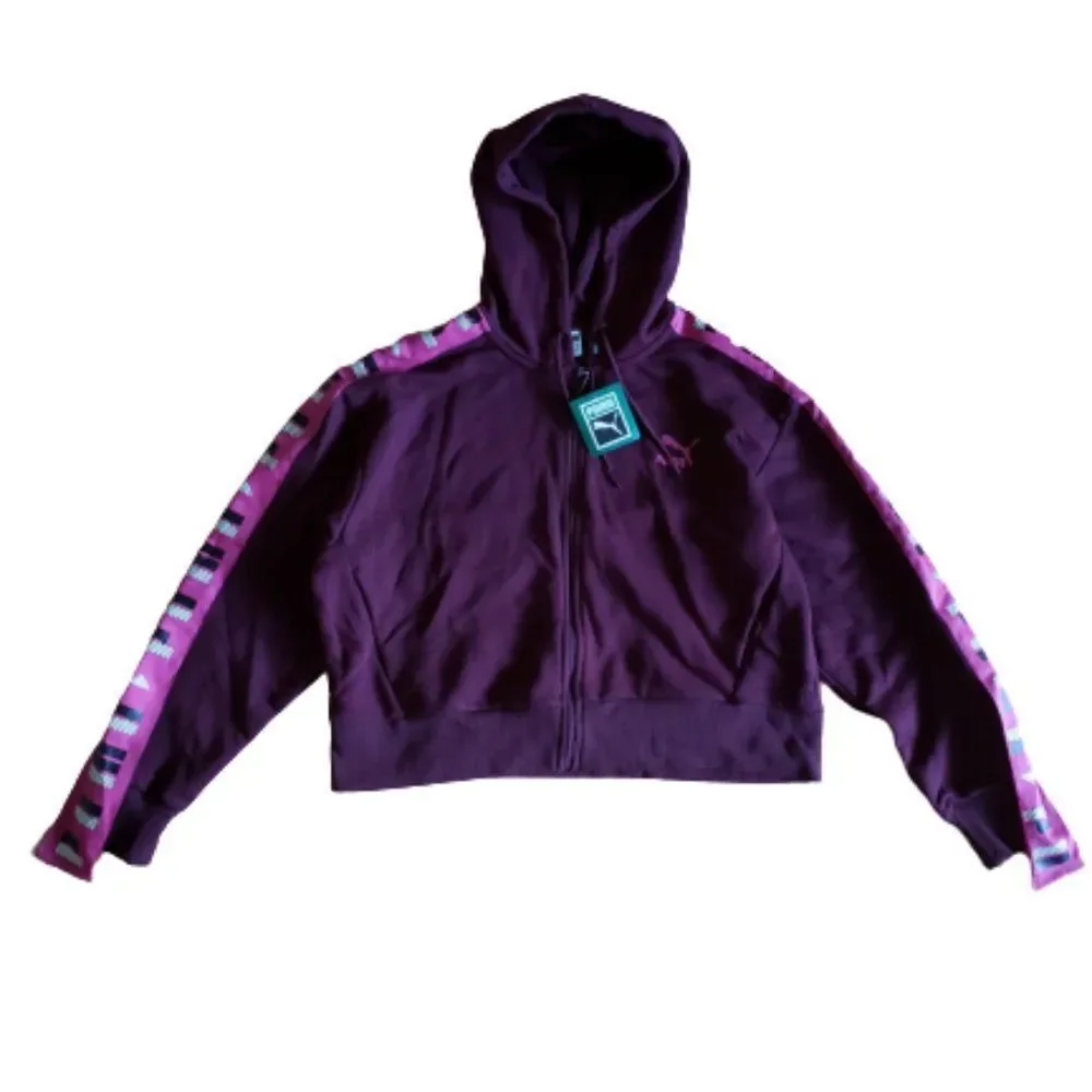 Puma Revolt Crop Hoodie Sheatshirt NWT - Picture 1 of 5